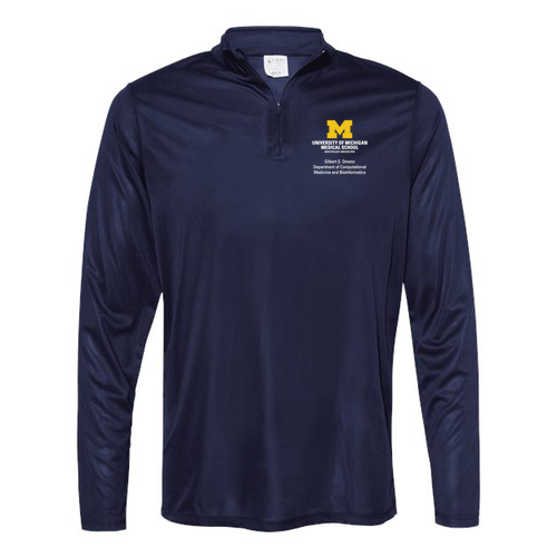 Quarter Zip Pullover -- Navy
