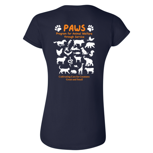 Gildan Ladies Fit T-Shirt -- Navy