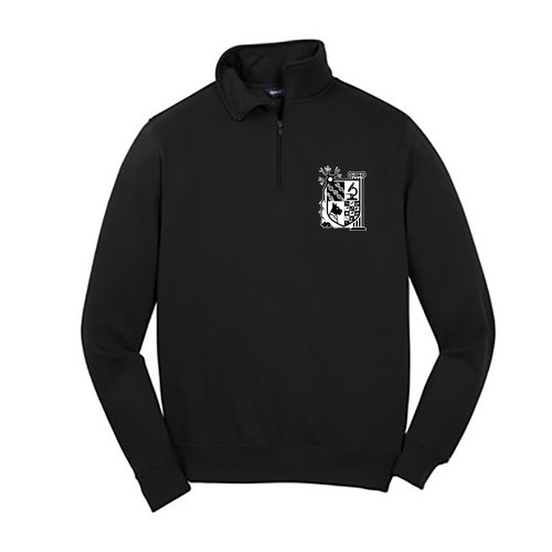 Sport Tek Quarter Zip Sweatshirt -- Black