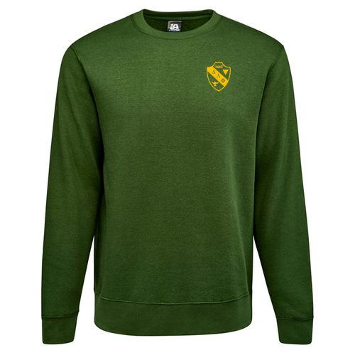 J. America BTB Fleece Crew -- Forest Green