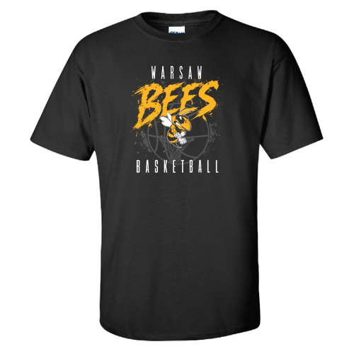 Warsaw Bees Gildan Ultra Cotton T-Shirt -- Black