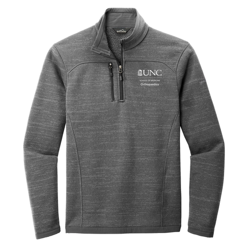 Eddie Bauer Sweater Fleece Quarter-Zip -- Dark Grey Heather