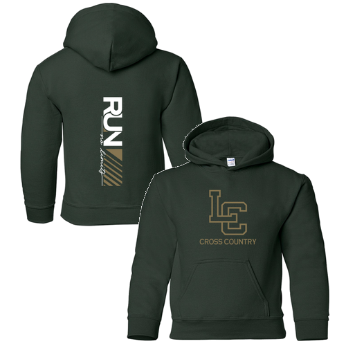 Gildan Heavy Blend Youth Hooded Sweatshirt -- Forest Green