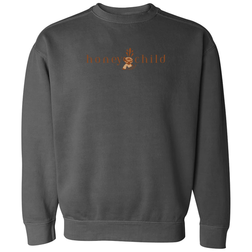 Comfort Colors Unisex Garment-Dyed Crewneck Sweatshirt -- Pepper