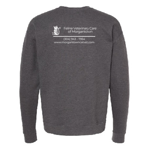 Tultex Fleece Crewneck Sweatshirt -- Heather Charcoal