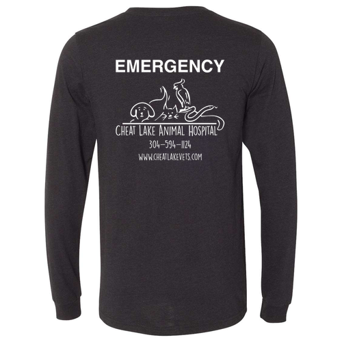 Bella+Canvas Unisex Heather Cvc Long Sleeve Tee- Heathers -- Black Heather