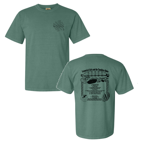 Comfort Colors Unisex Garment-Dyed Heavyweight T-Shirt -- Light Green w/Black Ink