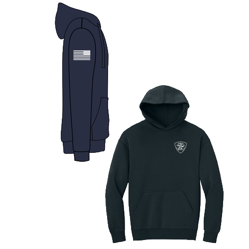 Evanston Police Hoodie -- Navy Blue