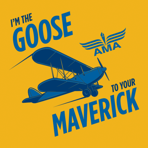 Gildan Heavy Blend Hooded Goose to Maverick Sweatshirt -- Gold