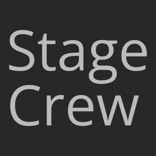 Stage Crew Bella Canvas Unisex Jersey T-Shirt -- Black