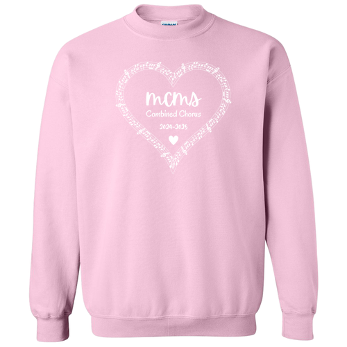 Gildan Heavy Blend Crew Neck Sweatshirt -- Light Pink