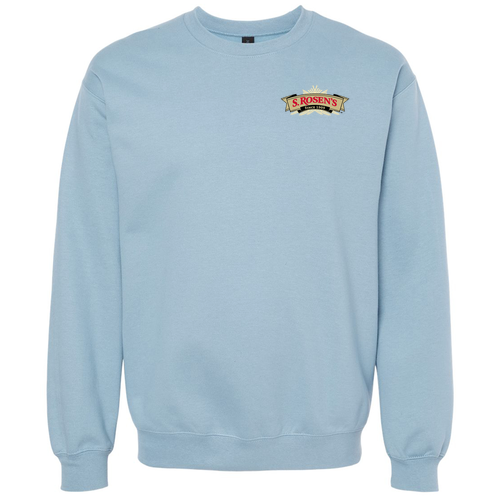 Gildan Adult Softstyle Fleece Crew Sweatshirt -- Stone Blue