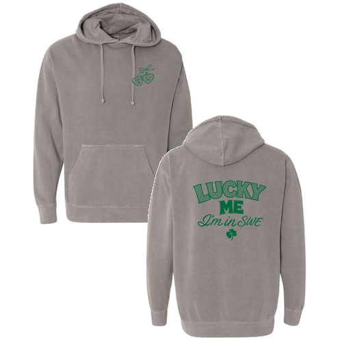 Comfort Colors Unisex Garment-Dyed Hooded Sweatshirt -- Grey