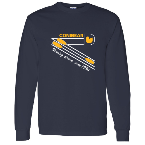 Gildan Heavy Cotton Longsleeve Basic T-Shirt -- Navy