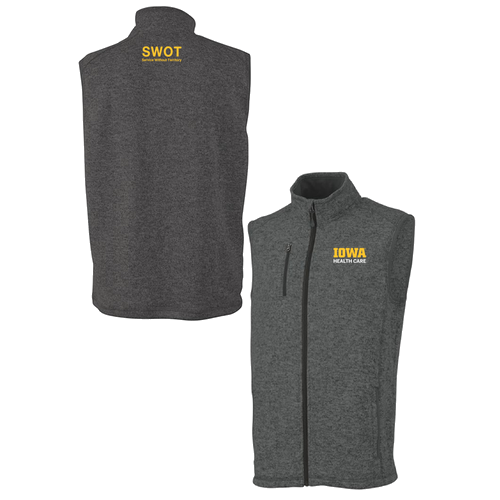 Charles River Mens Pacific Heathered Vest -- Charcoal Heather