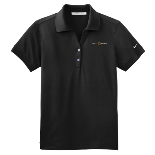Ladies Nike Golf Dri-Fit Classic Polo -- Black