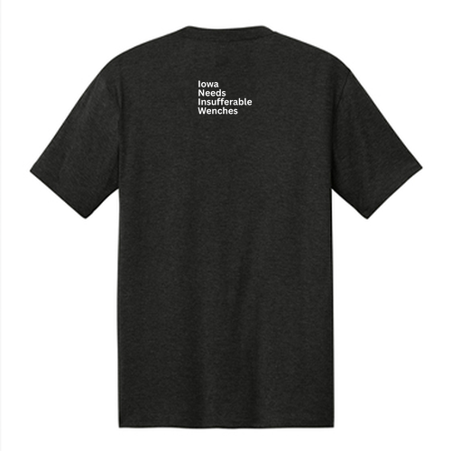 District Made Mens Perfect Tri Crew Tee -- Black Frost