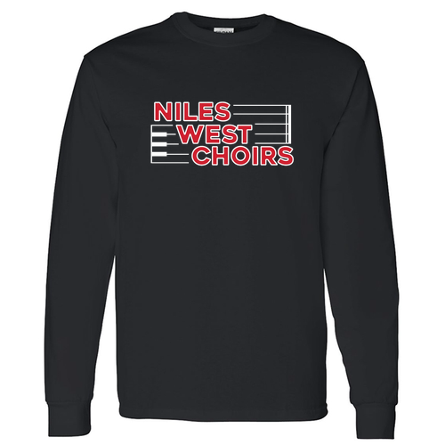 Gildan Heavy Cotton Longsleeve Basic T-Shirt -- Black