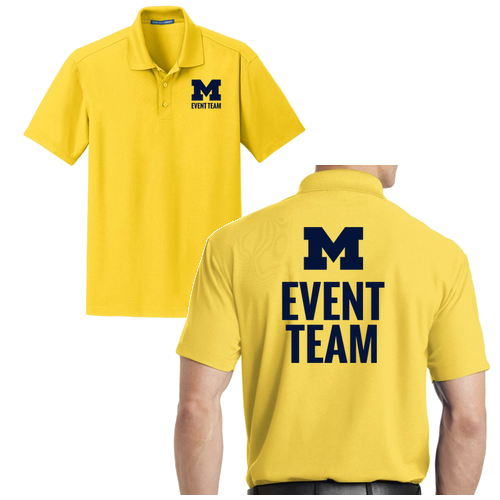 Mens/Unisex Port Authority Dry Zone Grid Polo -- Yellow, FOR RESPONSE TEAM ONLY