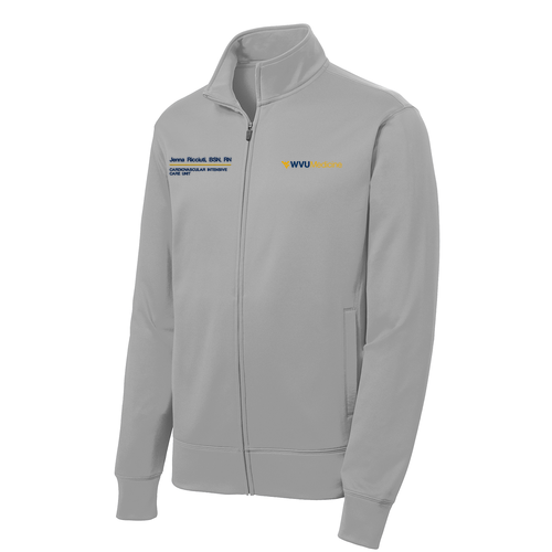 Sport-Tek Sport-Wick Fleece Full-Zip Jacket -- Silver