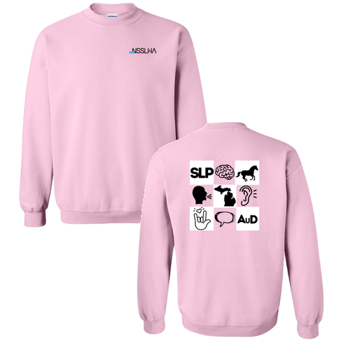NSSLHA Gildan Heavy Blend Crew Neck Sweatshirt -- Light Pink
