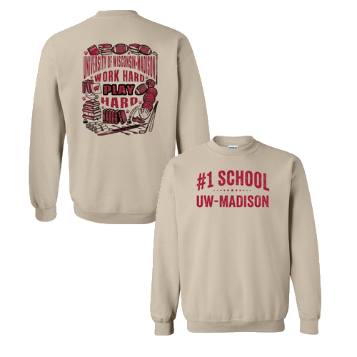 Gildan Heavy Blend Crew Neck Sweatshirt -- Sand