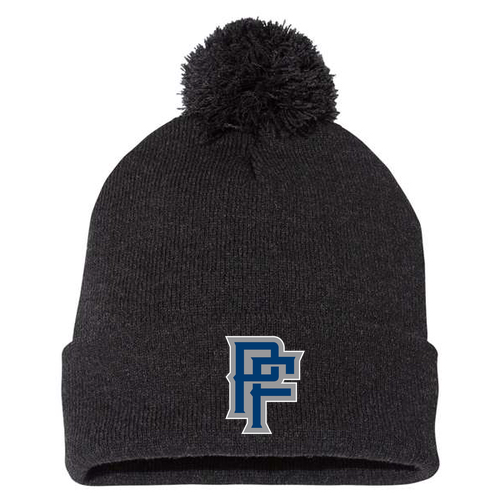 Sportsman Pom Pom Knit Hat -- Heather Charcoal