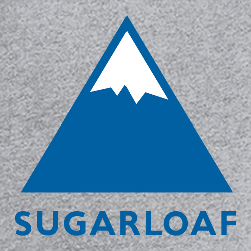 Sugarloaf Logo 2 Blue Ink -- Short Sleeve Heather Grey