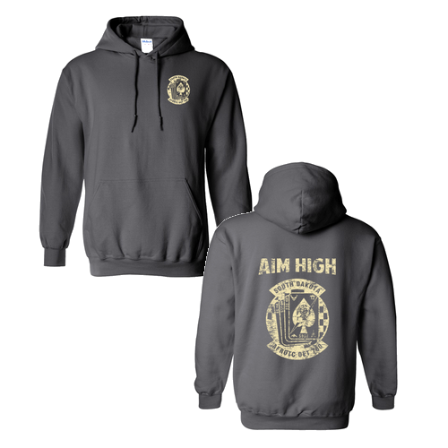 Gildan Heavy Blend Charcoal Hoodie Sweatshirt