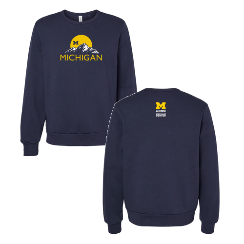 Bella+Canvas Sponge Fleece Classic Crewneck Sweatshirt -- Navy