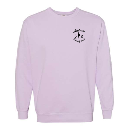 Comfort Colors Adult Crewneck Sweatshirt Left Chest -- Orchid