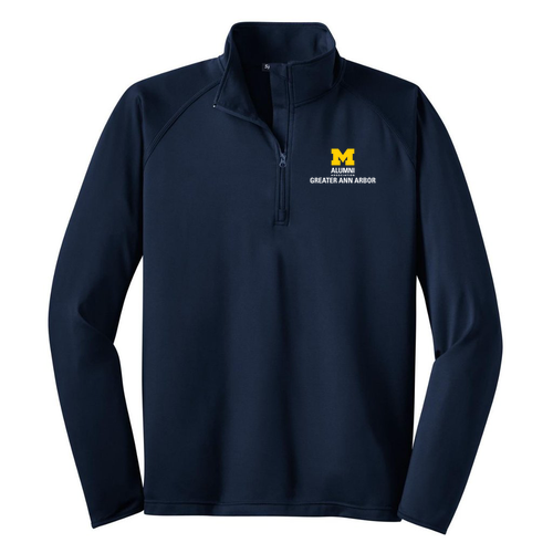Sport Tek Sport Wick Stretch Half Zip Pullover -- True Navy