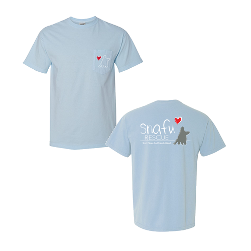 Comfort Colors Short Sleeve Pocket Tee -- Chambray