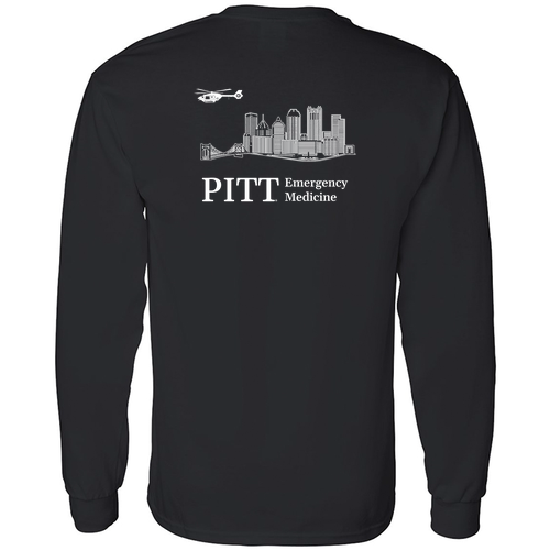 Gildan Heavy Cotton Longsleeve Basic T-Shirt -- Black