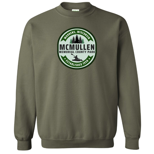 Gildan Heavy Blend Crew Neck Sweatshirt -- Military Green