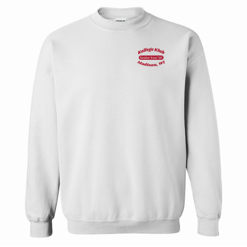 Gildan Heavy Blend Crew Neck Sweatshirt -- White