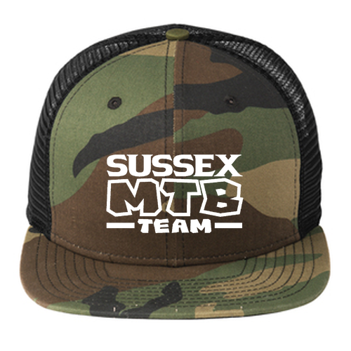 New Era Original Fit Snapback Trucker Hat -- Camo / Black