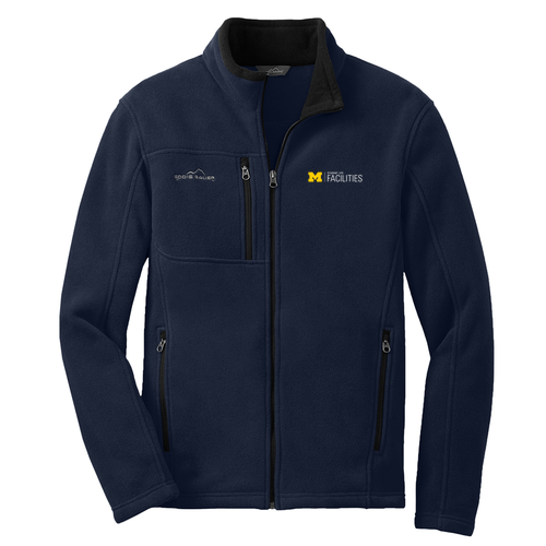 Mens/Unisex Eddie Bauer Full Zip Fleece Jacket -- River Blue Navy