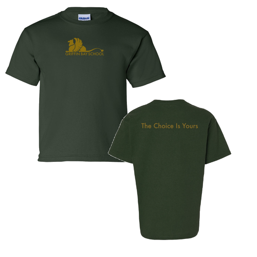 Gildan Ultra Cotton Youth Basic T-Shirt -- Forest Green