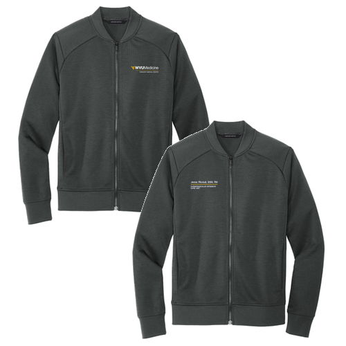Mercer+Mettle Double-Knit Bomber -- Anchor Grey