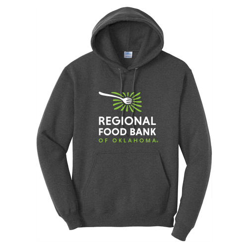 Port and Company Tall Core Fleece Pullover Hooded Sweatshirt -- Dark Heather Grey