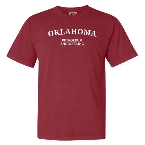 Petroleum Comfort Colors Ringspun Garment Dyed T Shirt -- Crimson