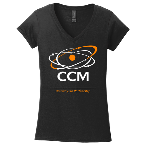 CCM Women's Fit V-Neck T-Shirt -- Black