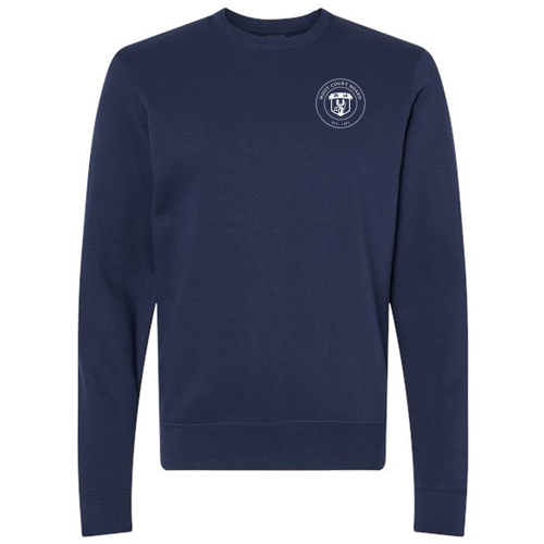 J. America BTB Fleece Crew -- True Navy