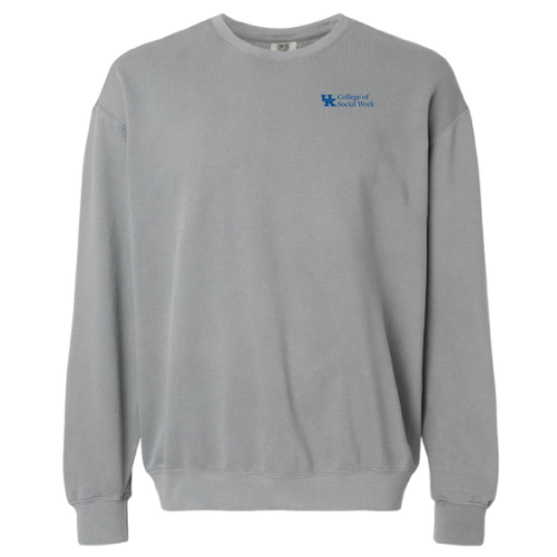 Comfort Colors Lightweight Adult Ringspun Crewneck Sweatshirt -- Grey
