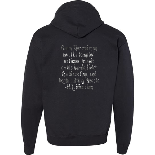 Hanes Eco Smart Full Zip Hood -- Black