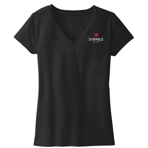 District Womens Re-Tee V-Neck -- Black