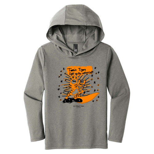 District Youth Perfect Tri Long Sleeve Hoodie -- Grey Frost