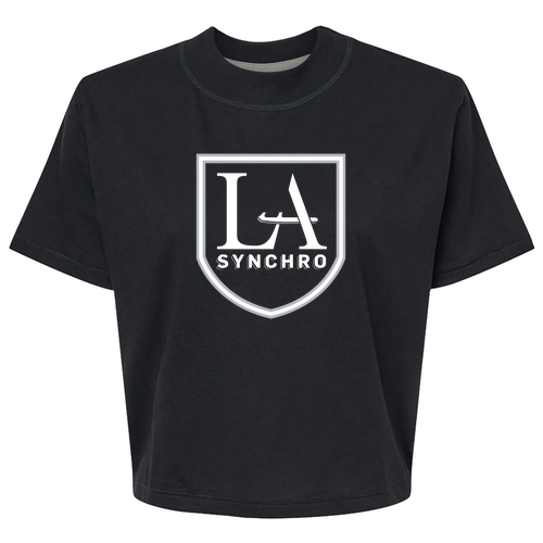LAT Ladies' Boxy Tee -- Blended Black