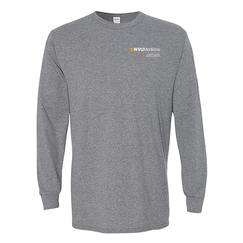 Gildan Heavy Cotton Longsleeve Basic T-Shirt -- Graphite Heather
